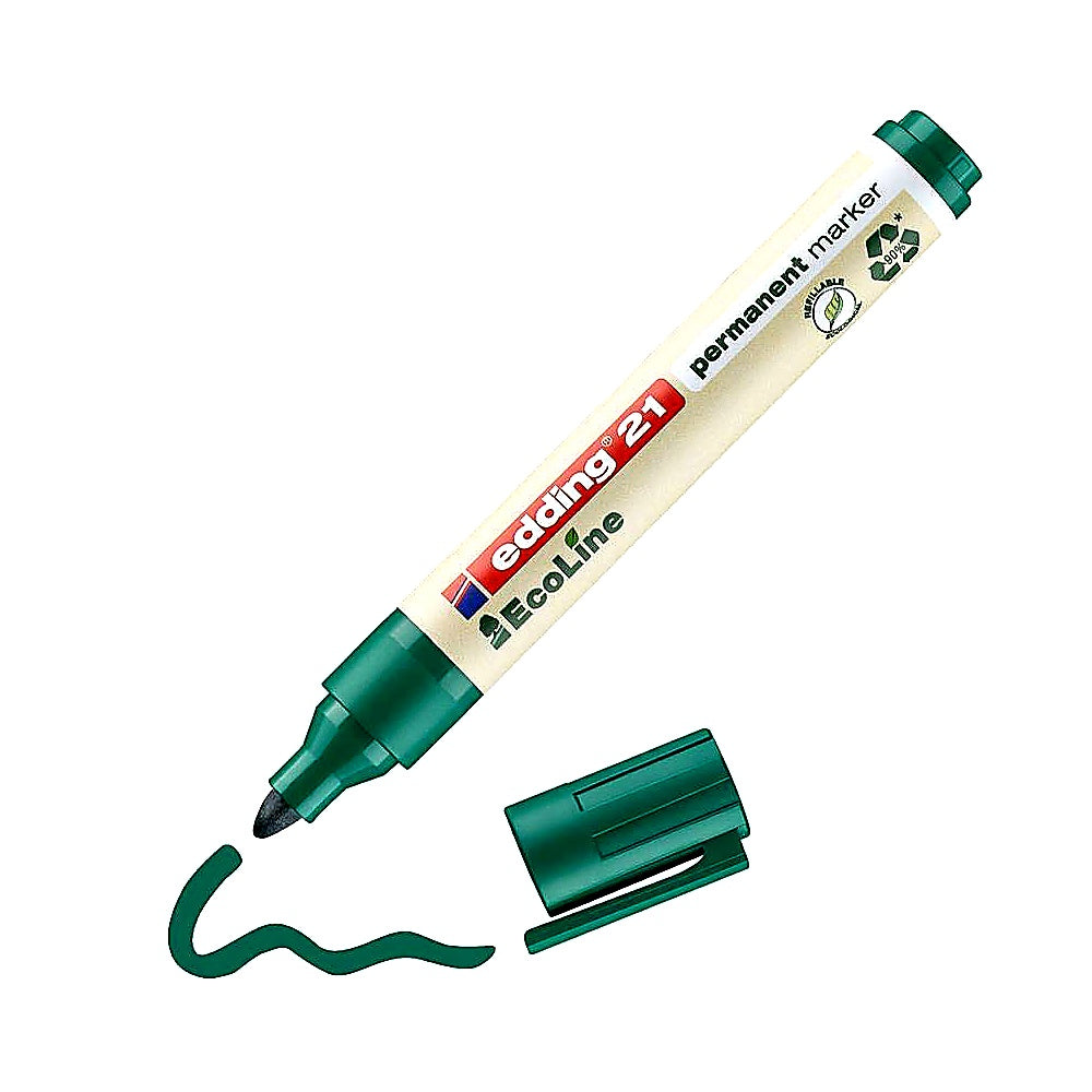 Edding 21 EcoLine Permanentmarker 1,5–3mm, Universalmarker viele Oberflächen