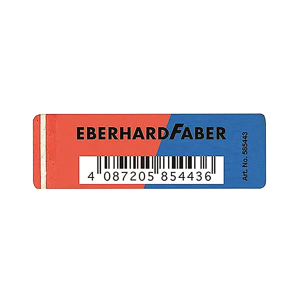 EBERHARD FABER Kautschuk-Radierer rot/blau, Radierer Schule