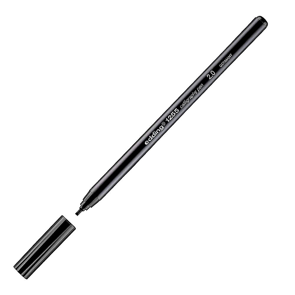 Edding 1255 Kalligrafiestift 2mm, Fasermaler Hand-Lettering, Karten, Journals