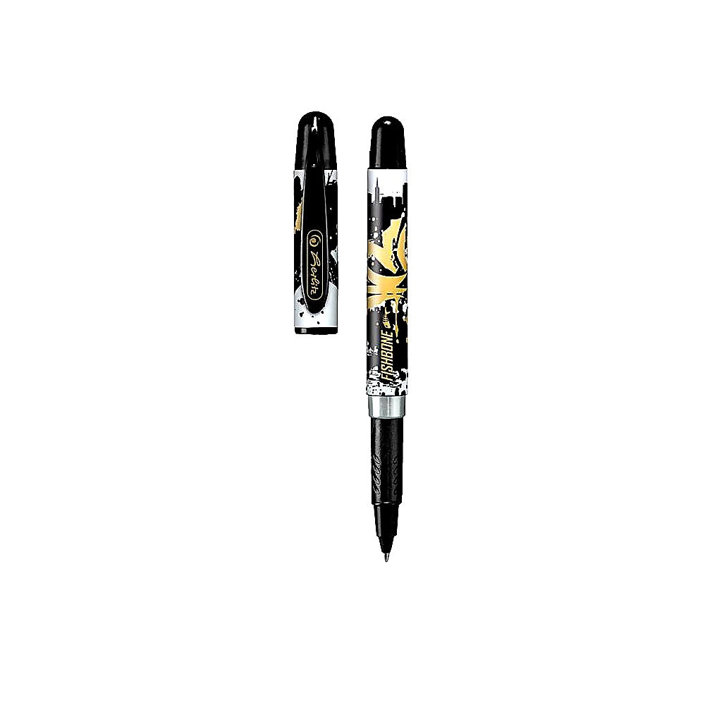 Herlitz Tintenroller Fishbone V ergonomischer Rollerball Stift