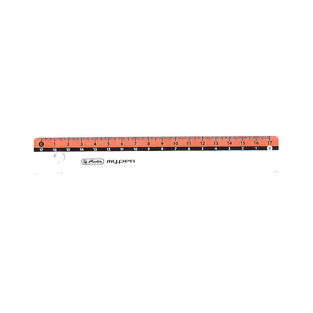 Herlitz Lineal my.pen 17 cm Kunststoff farbig sortiert