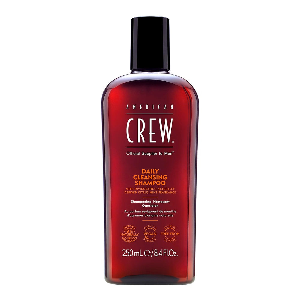 American Crew Daily Cleansing Shampoo 250ml, Citrus Minze, vegan, ohne Silikone