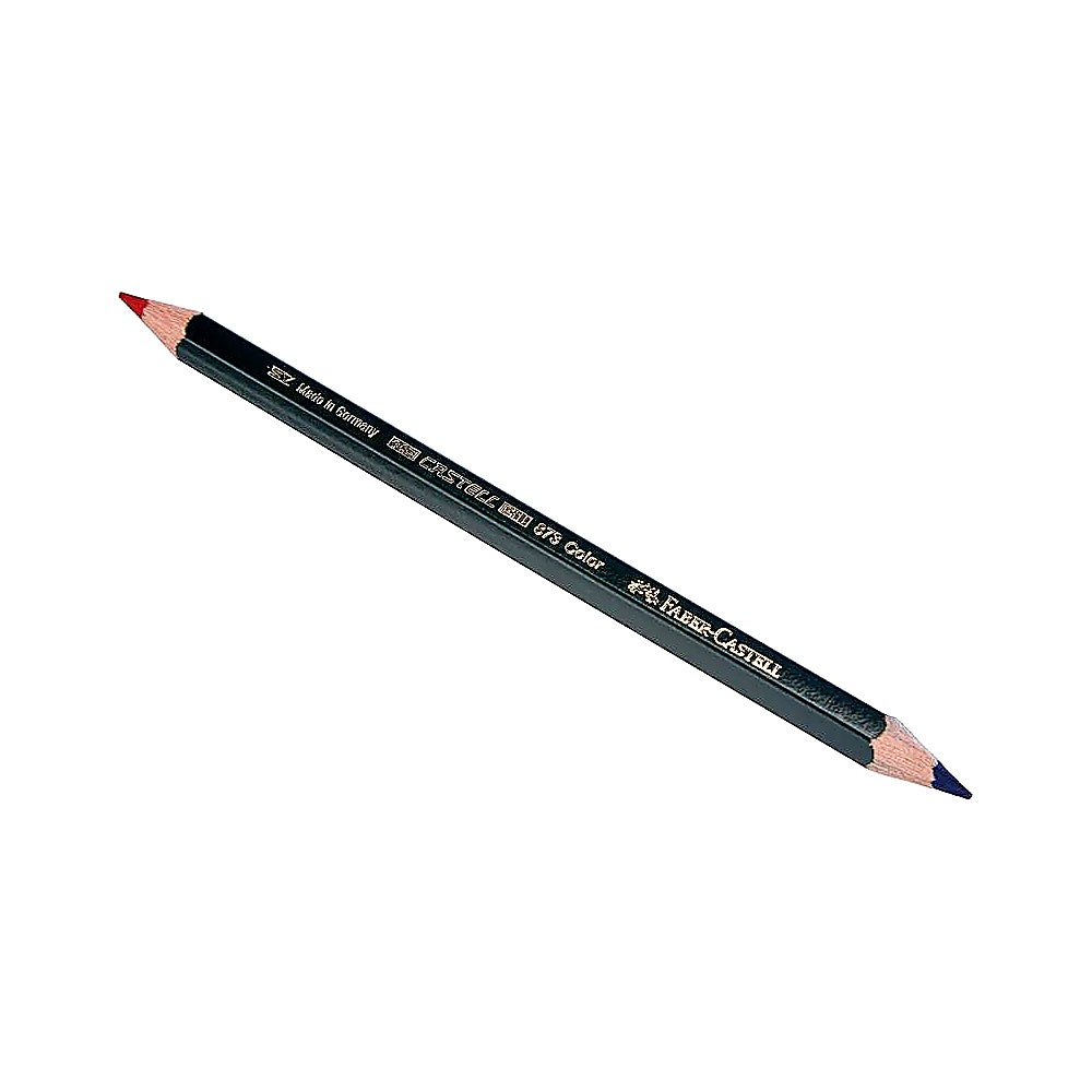 Faber Castell Castell Color 873 Bürofarbstift rot/blau, Doppelstift