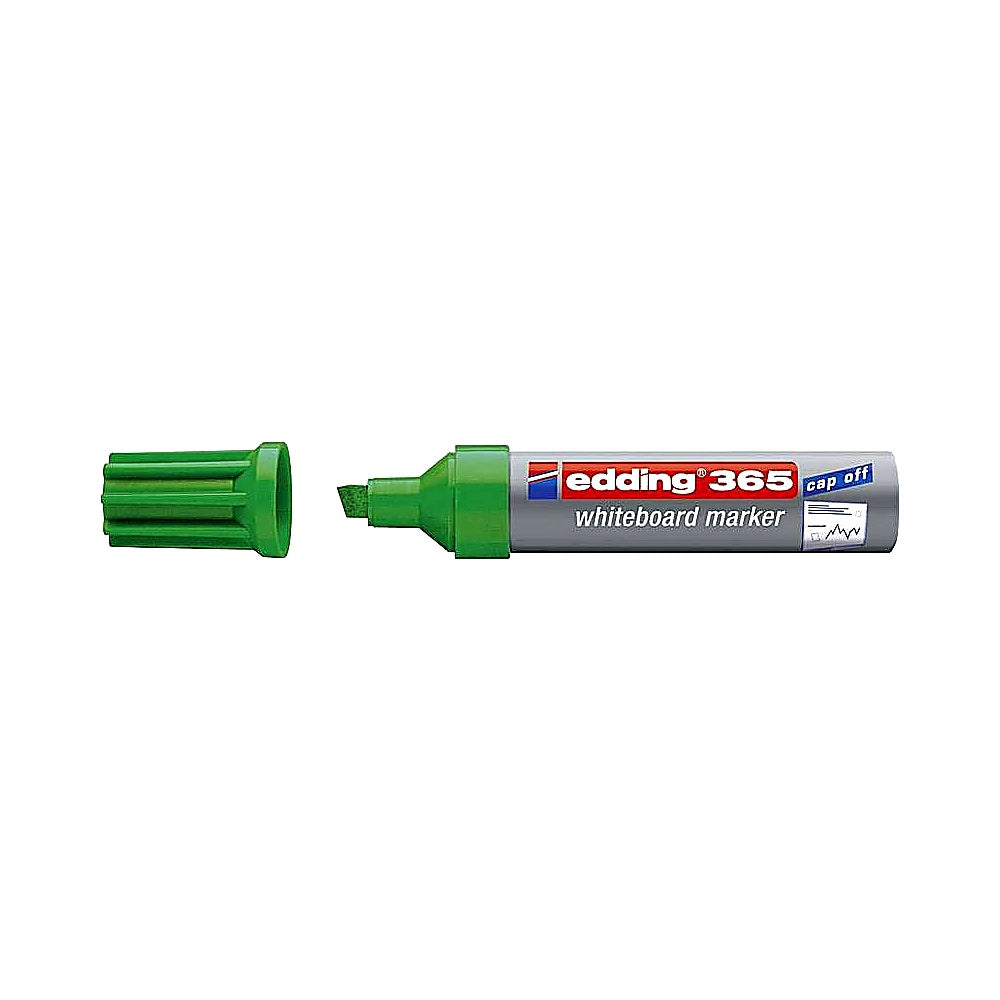 Edding 365 Whiteboardmarker grün, Keilspitze 2–7mm, Boardmarker abwischbar