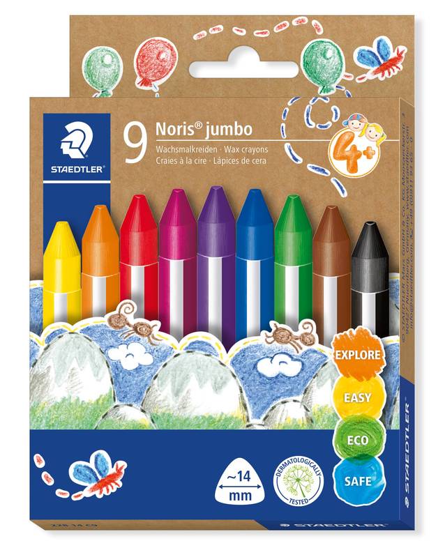 Staedtler Noris Junior Wachsmalkreide kindgerecht farbig