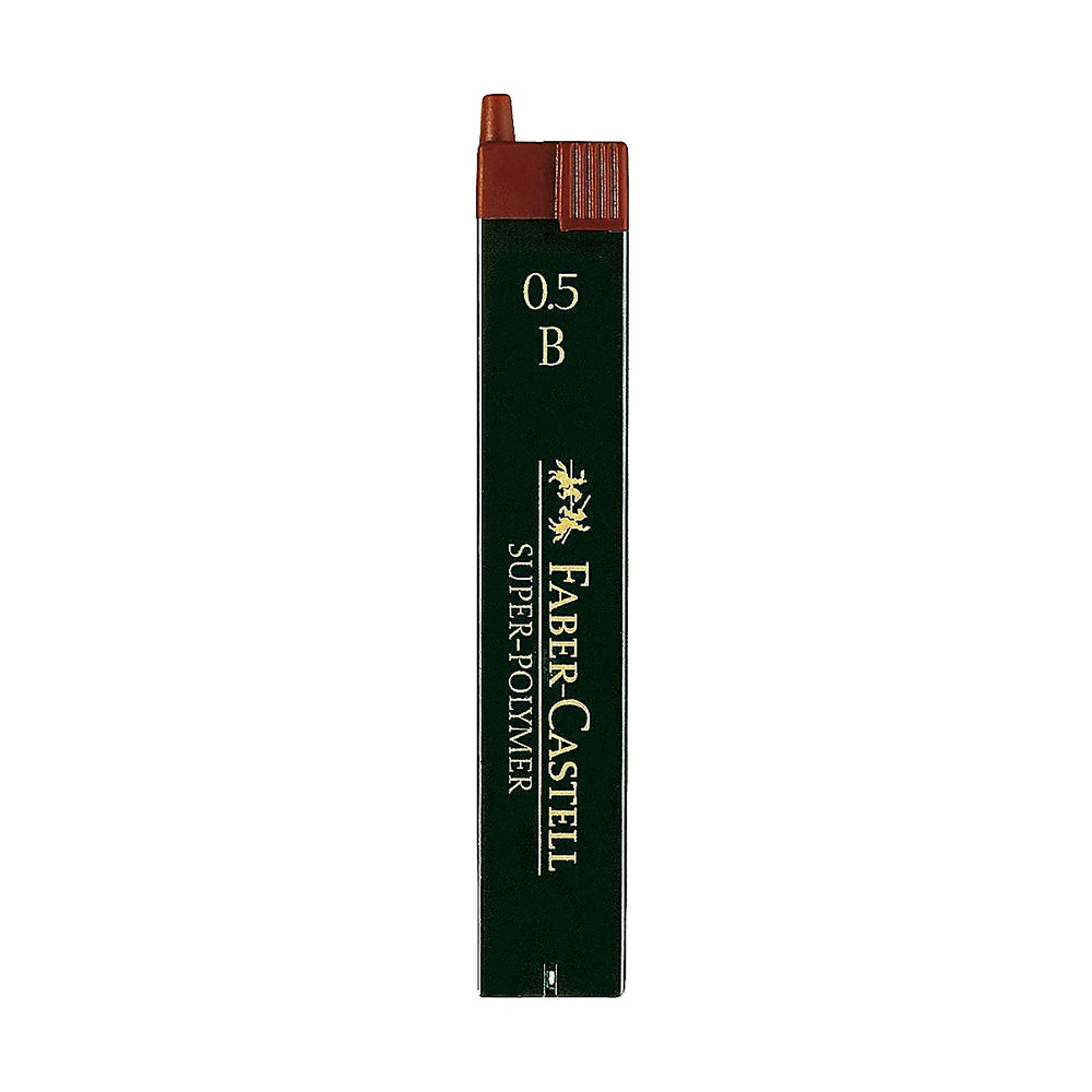 FABER-CASTELL 120501 - Feinmine Super Polymer Härtegrad B 0.5 mm 12 Stück