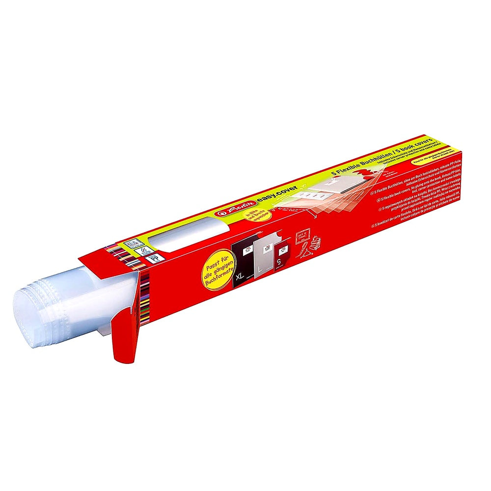 Herlitz 50014743 Buchhülle easy cover 5 Stück in Rolle