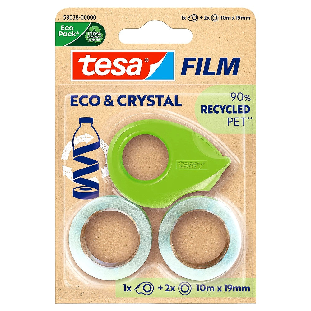 tesafilm eco & crystal Klebeband - transparenter Klebefilm aus