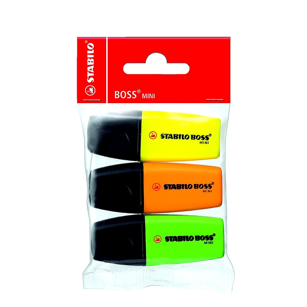 STABILO - Textmarker - BOSS MINI - gelb grün orange