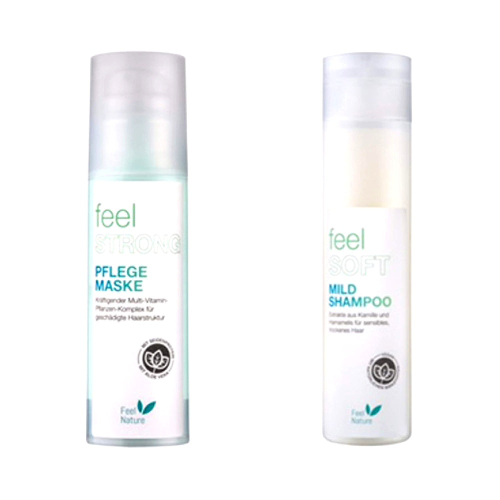 Feel Nature Mild Shampoo 250 ml und Feel Nature Pflegemaske 150 ml