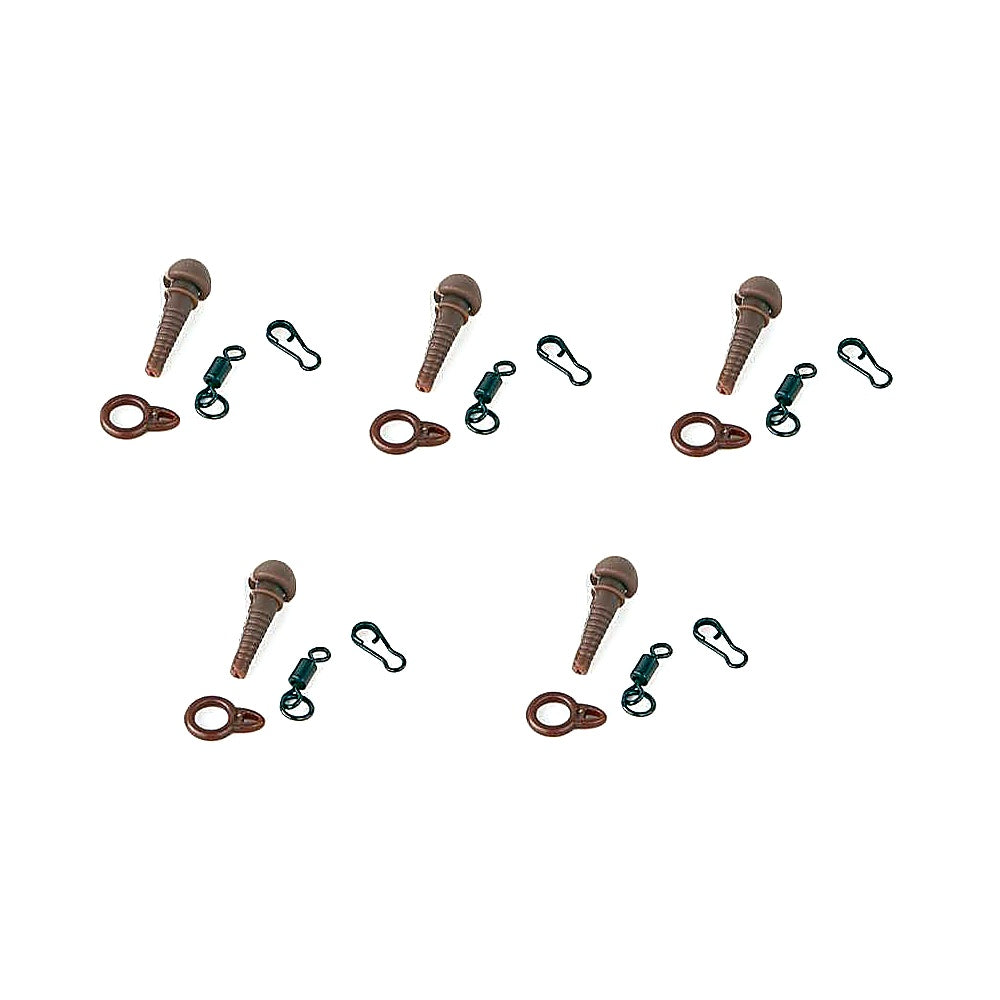 Fox Carp Safety Sleeves braun, für Karpfen Rigs, 10 Stück