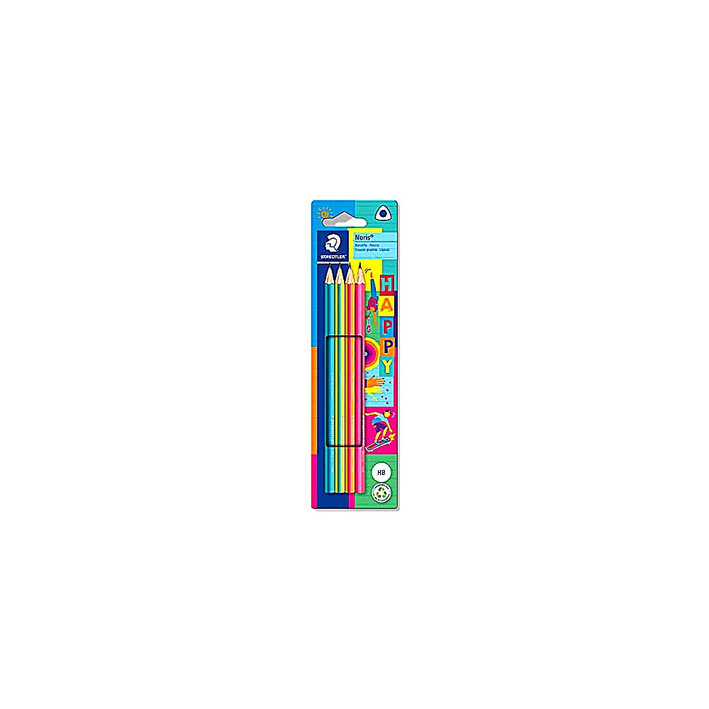 Staedtler Noris Happy Dreieck Bleistifte HB 4er Kartonhängekarte