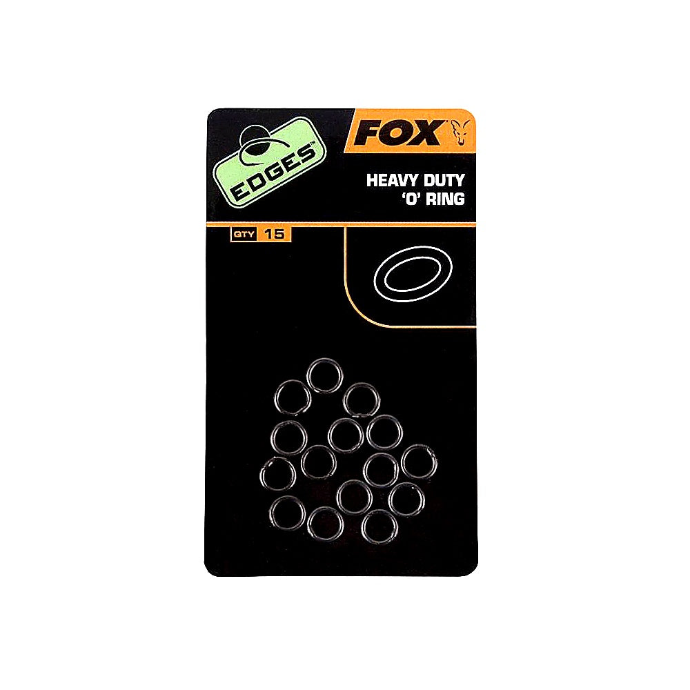 Fox Edges Heavy Duty O Ringe 15 Stück, Karpfenrigs Zubehör