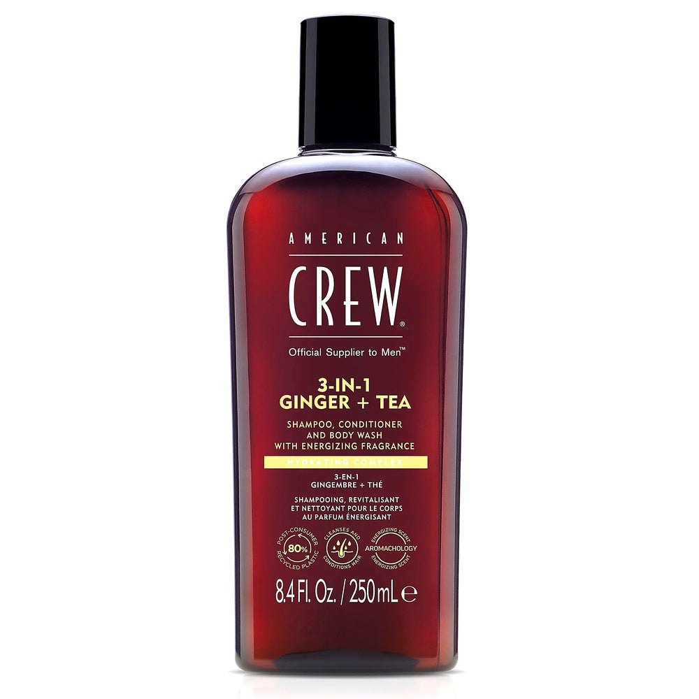 American Crew 3in1 Ginger Tea Shampoo Conditioner Body Wash 250ml Männer