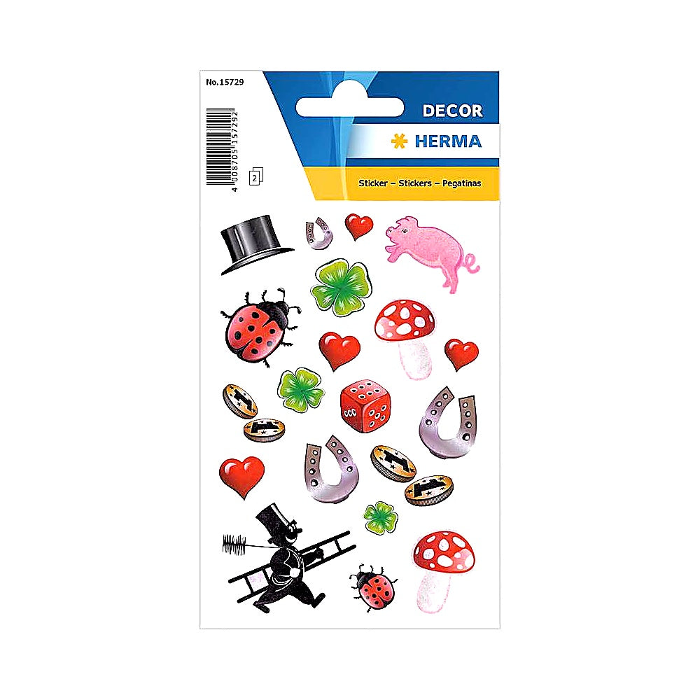 HERMA Aufkleber Geburtstag 18 Stück Aufkleber für Karten Geschenke
