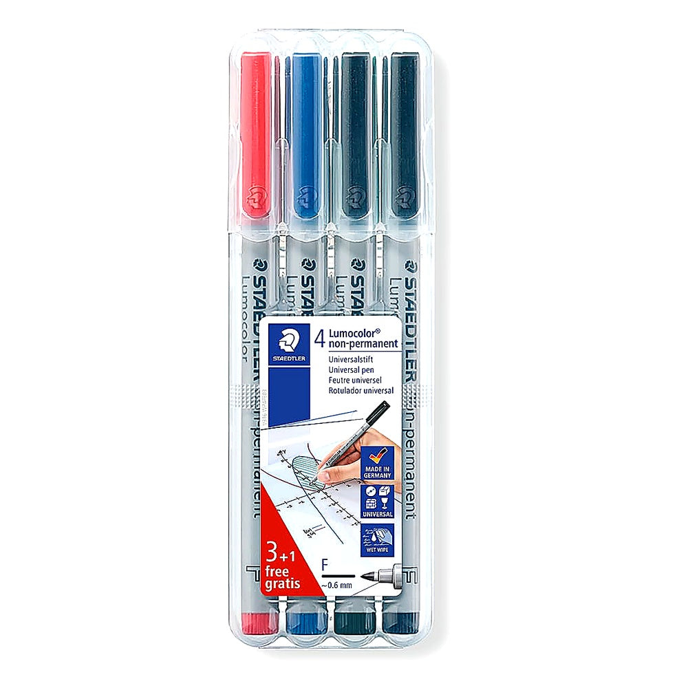 Staedtler Lumocolor Folienstift non-permanent 4er Set abwischbar