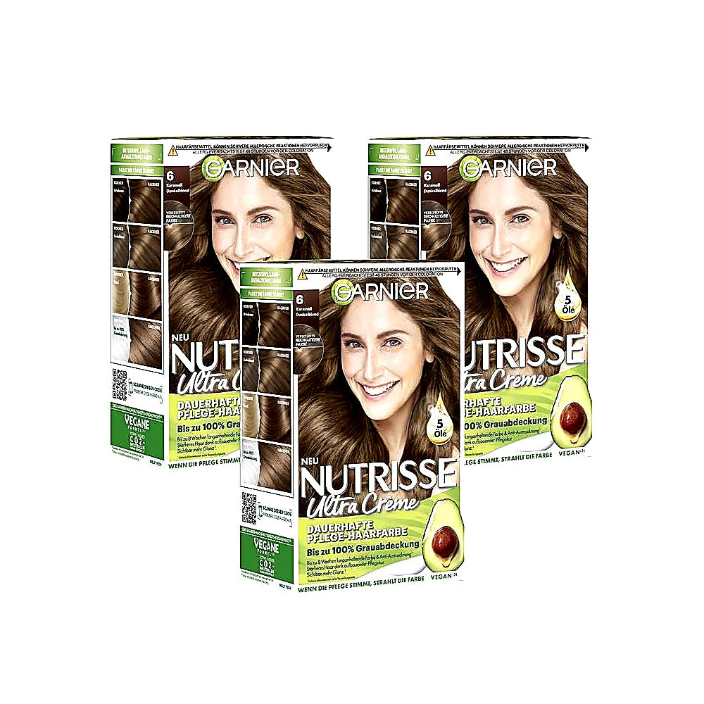 Garnier Nutrisse Dauerhafte Pflege-Haarfarbe Dunkelblond 060
