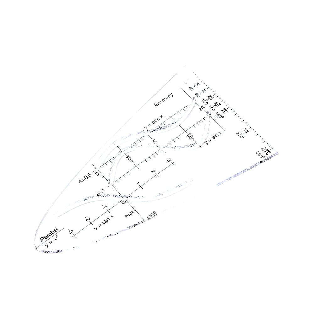 Milan Parabel 550 Zeichengerät Mathematik Schule Geometrie Lineal Parabel