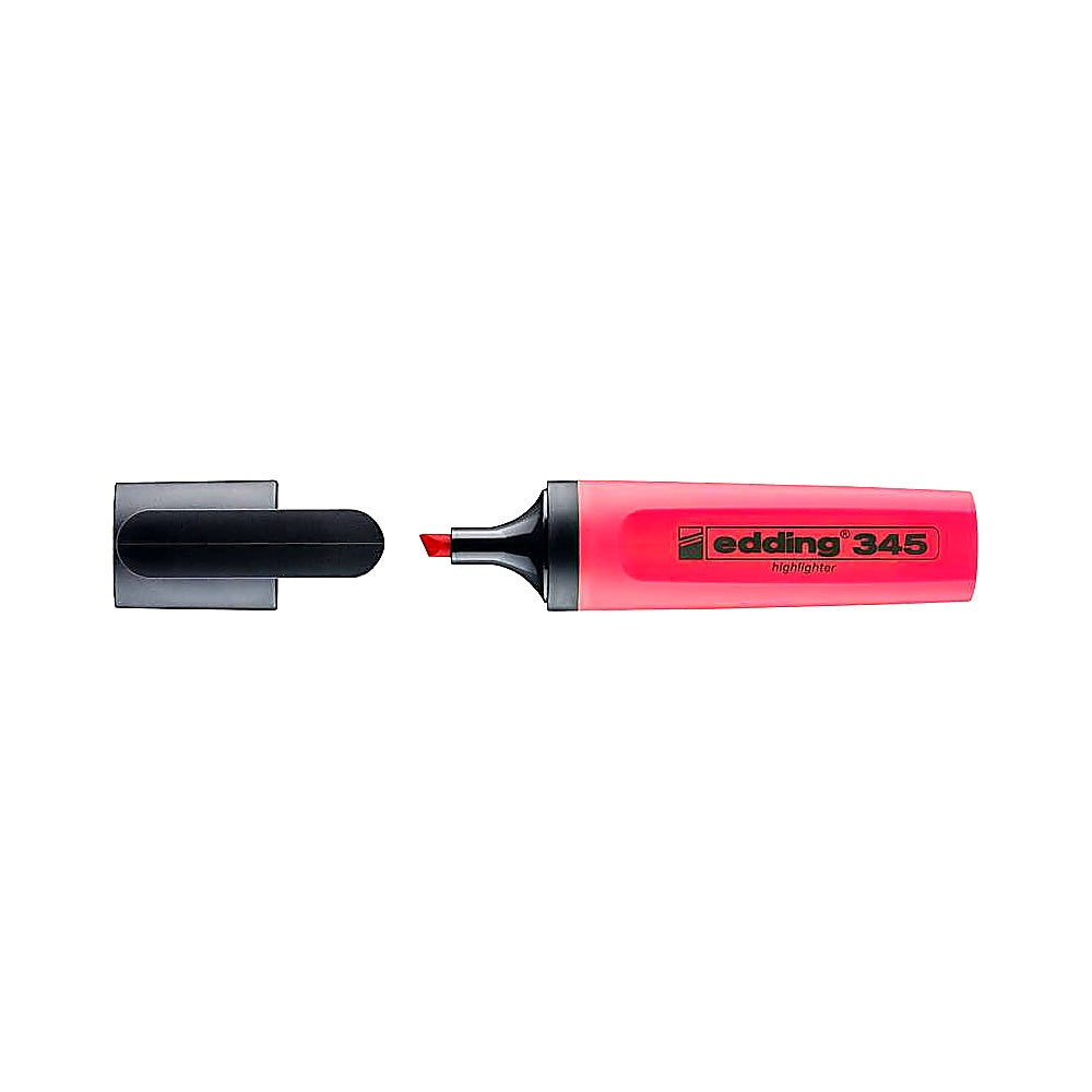 Edding 345 Textmarker, Highlighter Keilspitze 2–5mm, leuchtende Markierungen