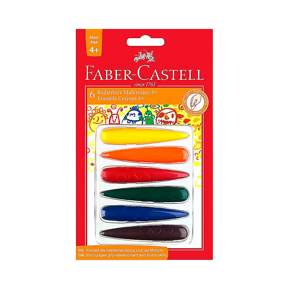 Faber Castell Malkreide Fingerform 6er ab 4 Jahre, Fingerkreide Set