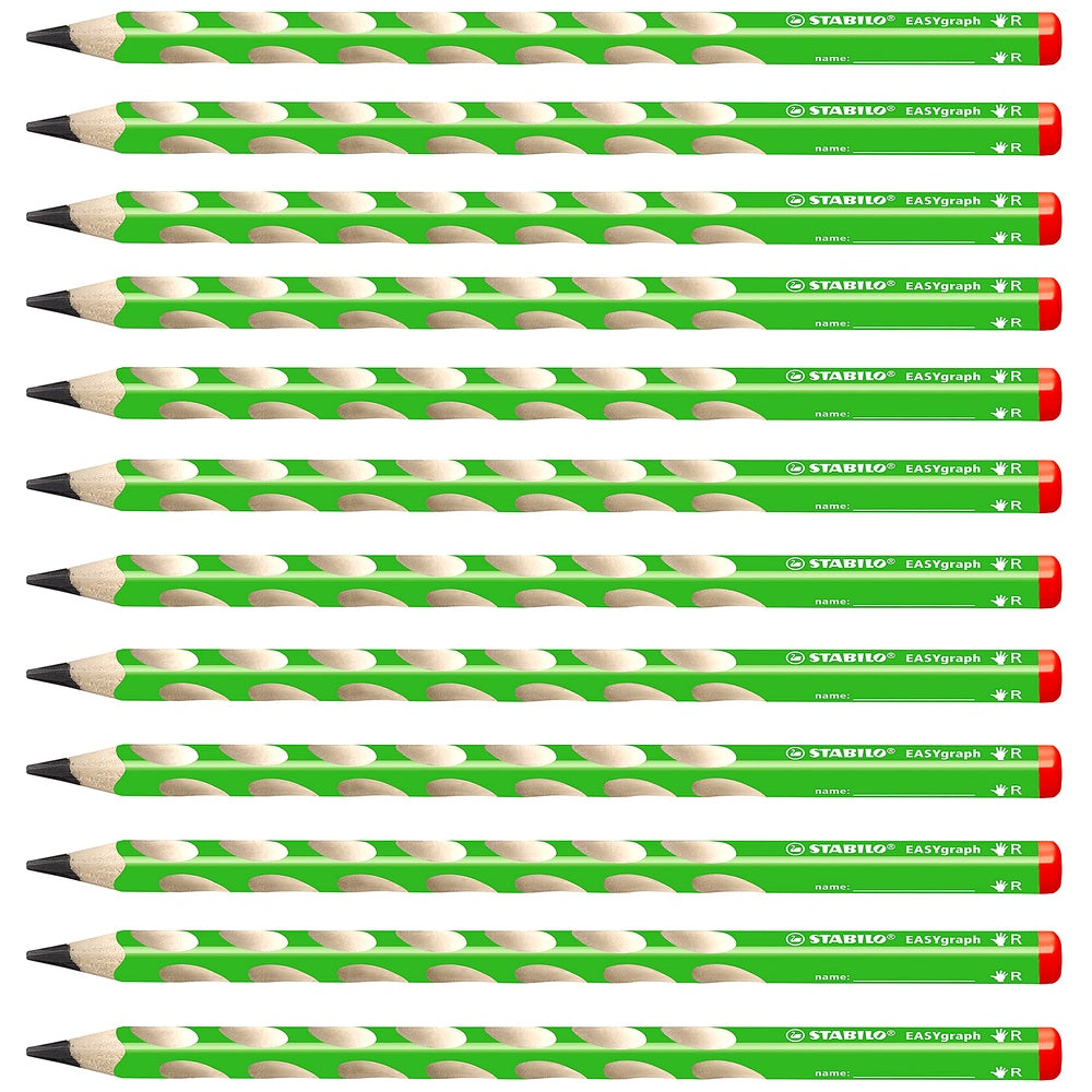 STABILO Bleistift Dreikant EASYgraph 2B 12er Set ergonomisch
