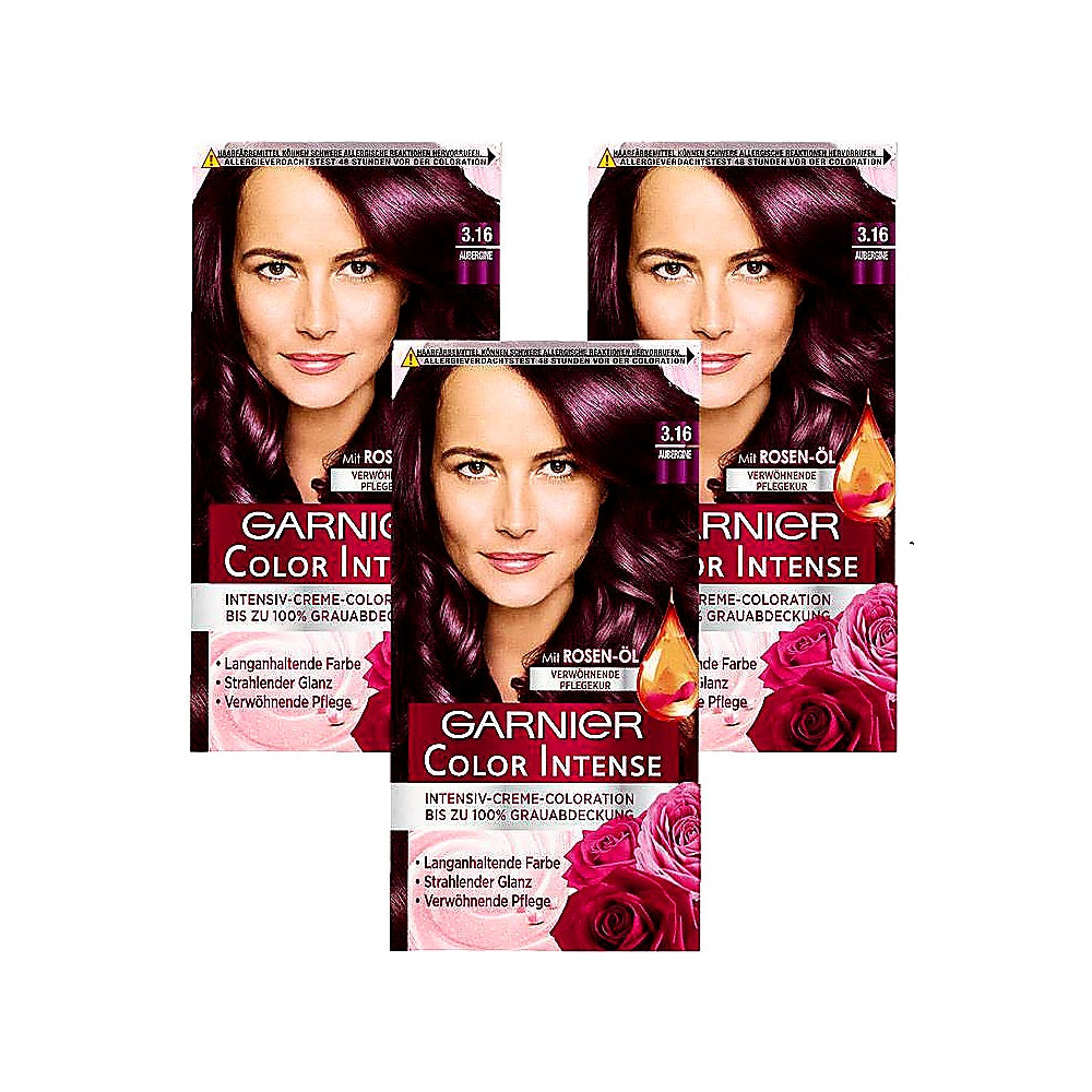 Garnier Dauerhafte Haar Coloration Creme Color Intense 3.16 Aubergine