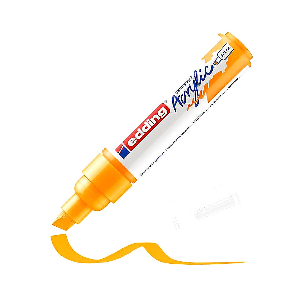 Edding 5000 Acrylmarker breit, Keilspitze 5–10mm, wasserfest, Leinwand & Holz
