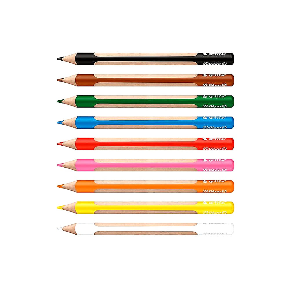 Pelikan Buntstifte Griffix 8+1 Stück Faltschachtel dreikant ergonomisch Schule