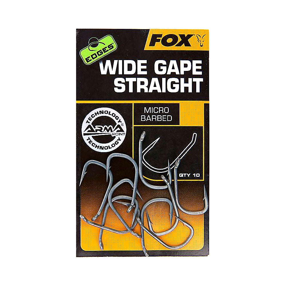 Fox Edges Armapoint Wide Gape Straight Hooks Gr.6, 10 Haken Karpfen