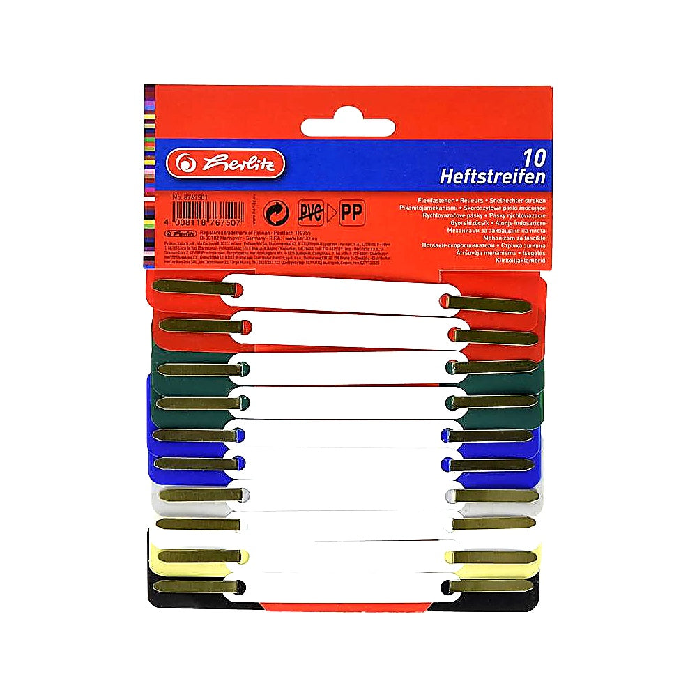 herlitz Heftstreifen 10er 10 Stück farbig sortiert