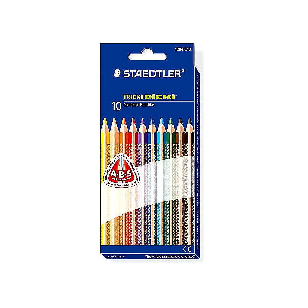 Staedtler Tricki Dicki Dreieck Farbstifte Jumbo 10er ergonomisch