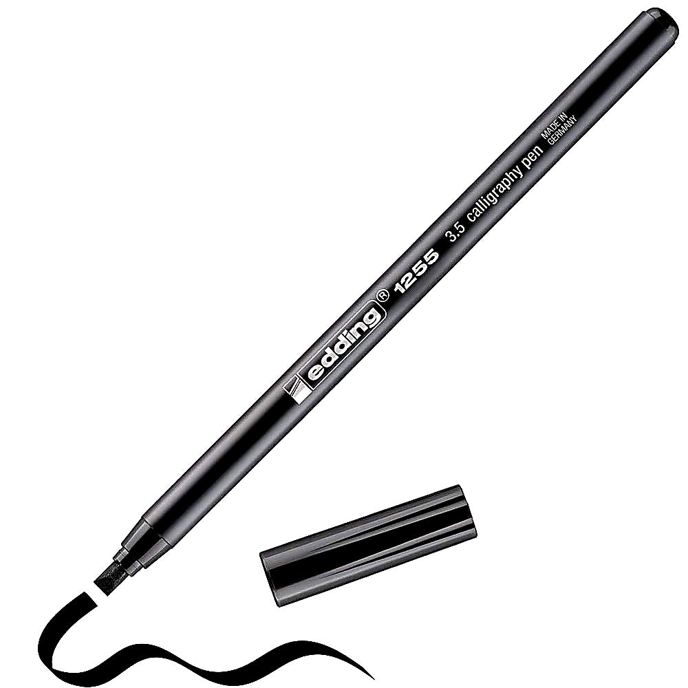 Edding 1255 Kalligrafiestift 3,5mm, Fasermaler Hand-Lettering, Karten, Journals