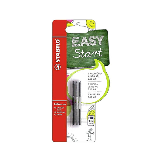 STABILO EASYergo 3.15 HB Minen 6er Pack Nachfüllminen Bleistift