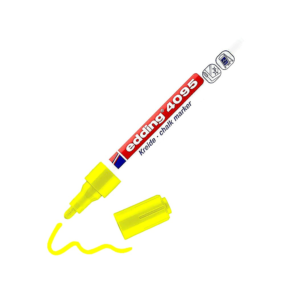 Edding 4095 Kreidemarker, abwischbar, für Fenster, Tafeln & Deko