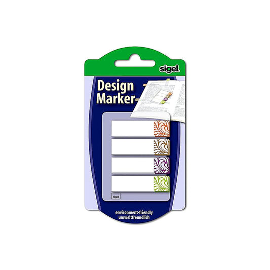 SIGEL HN506 Haftmarker Design Terra 4 Farben 80 Streifen 12x45mm