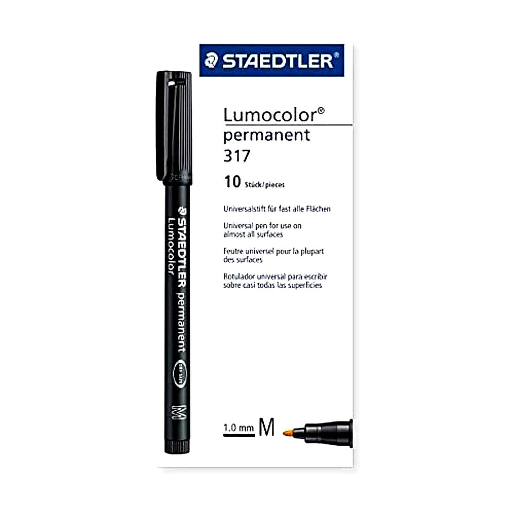 Staedtler Lumocolor Folienstift permanent 10er Set M Folien Overhead