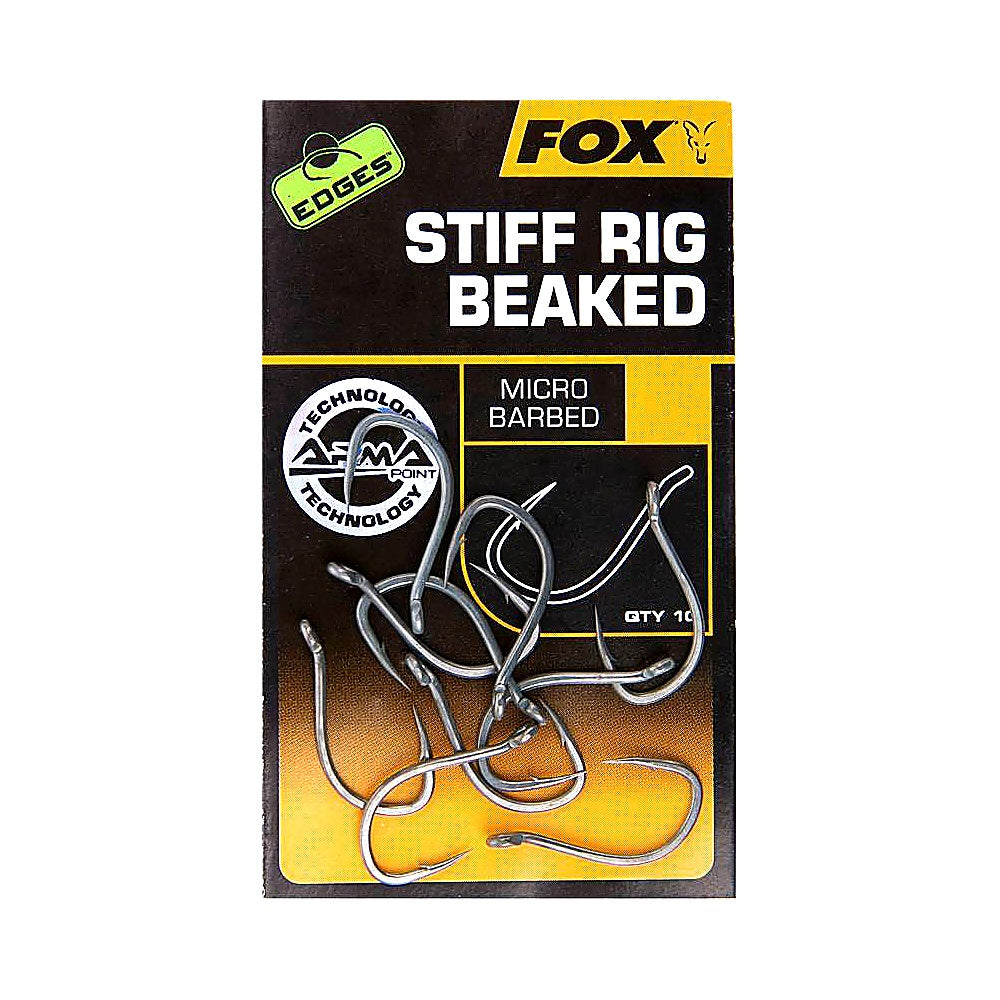 Fox Edges Armapoint Stiff Rig Beaked Hooks Gr.8, 10 Haken Karpfen