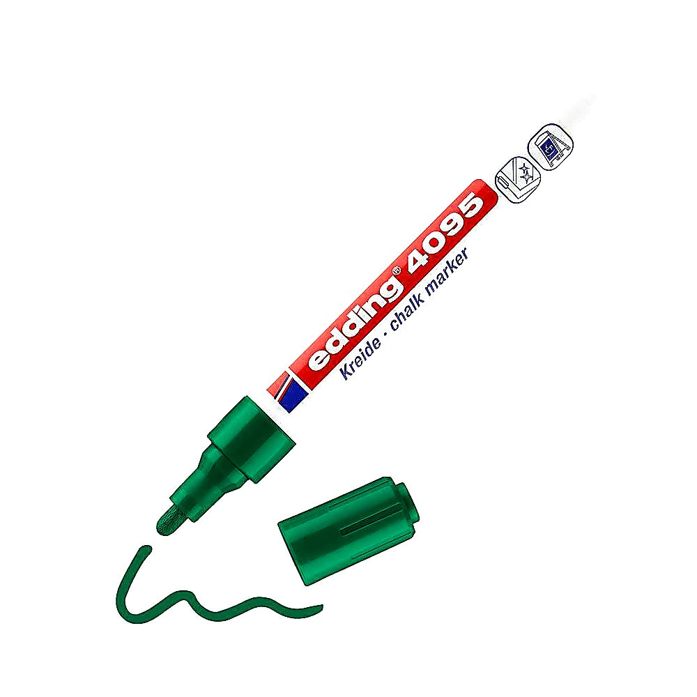 Edding 4095 Kreidemarker, abwischbar, für Fenster, Tafeln & Deko