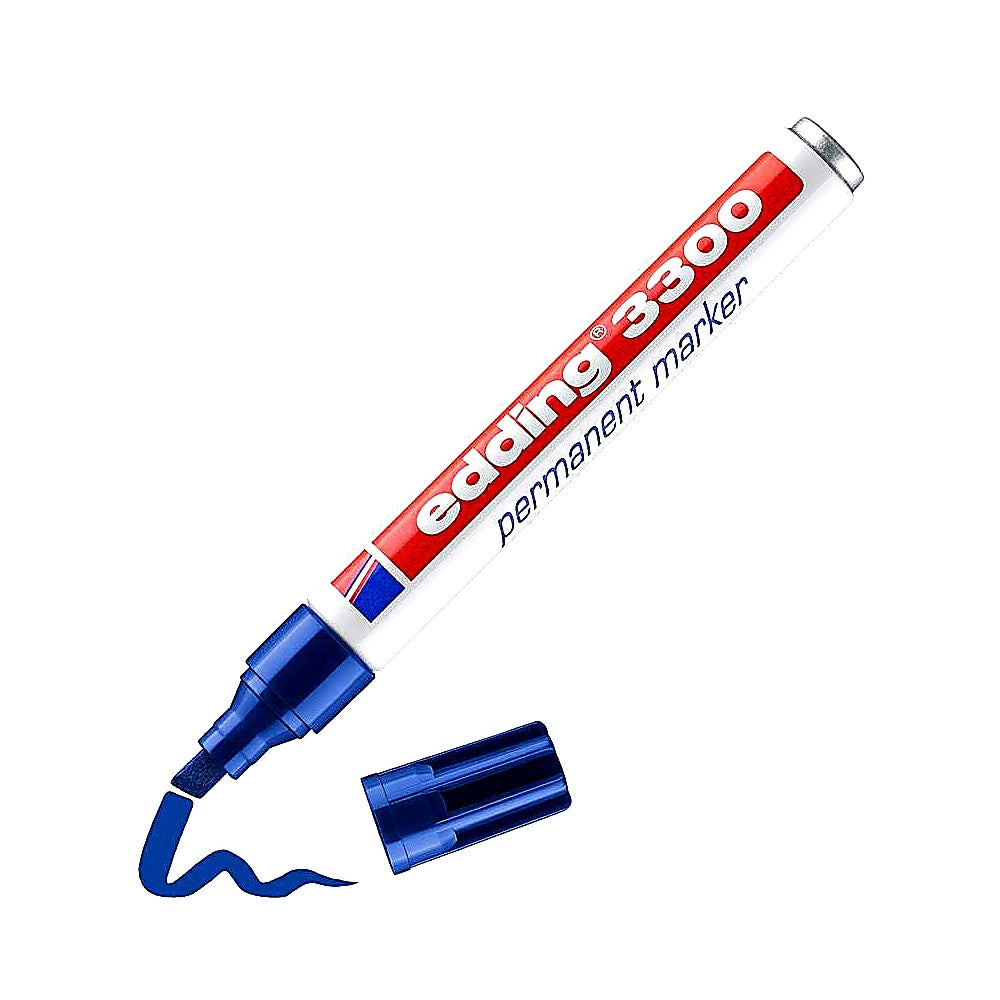 Edding 3300 Permanentmarker, Keilspitze 1–5mm, universal, schnelltrocknend