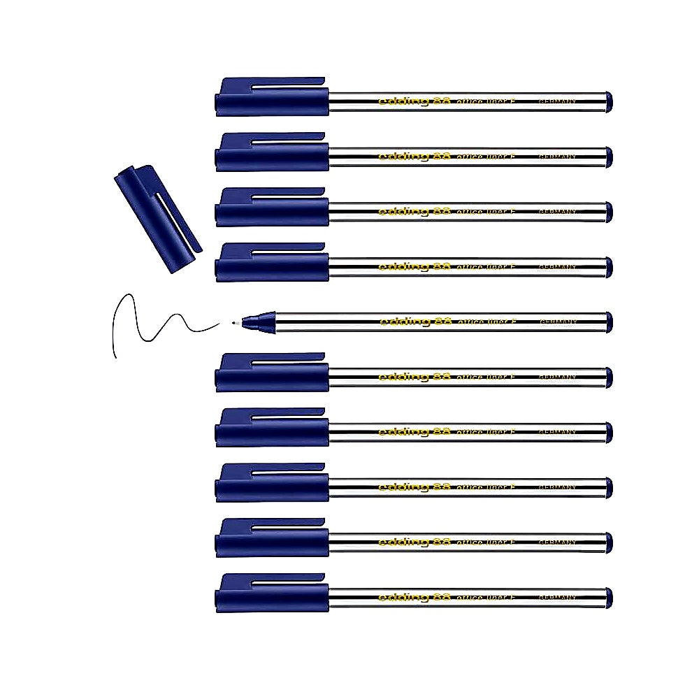 Edding 88 Fineliner Rundspitze 0,6 mm, 10 Stifte, präzises Schreiben