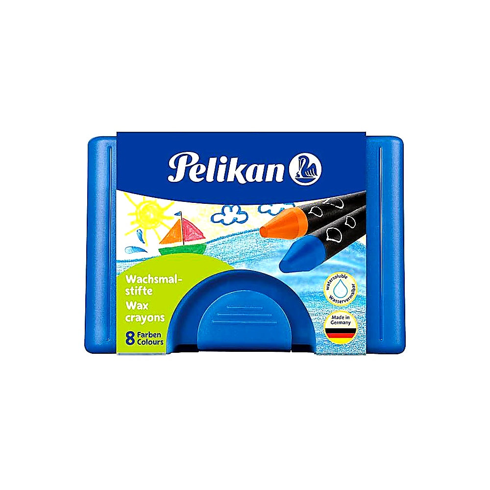 Pelikan Wachsmaler Rund 666/8 wasservermalbar wasserlöslich Schule Basteln