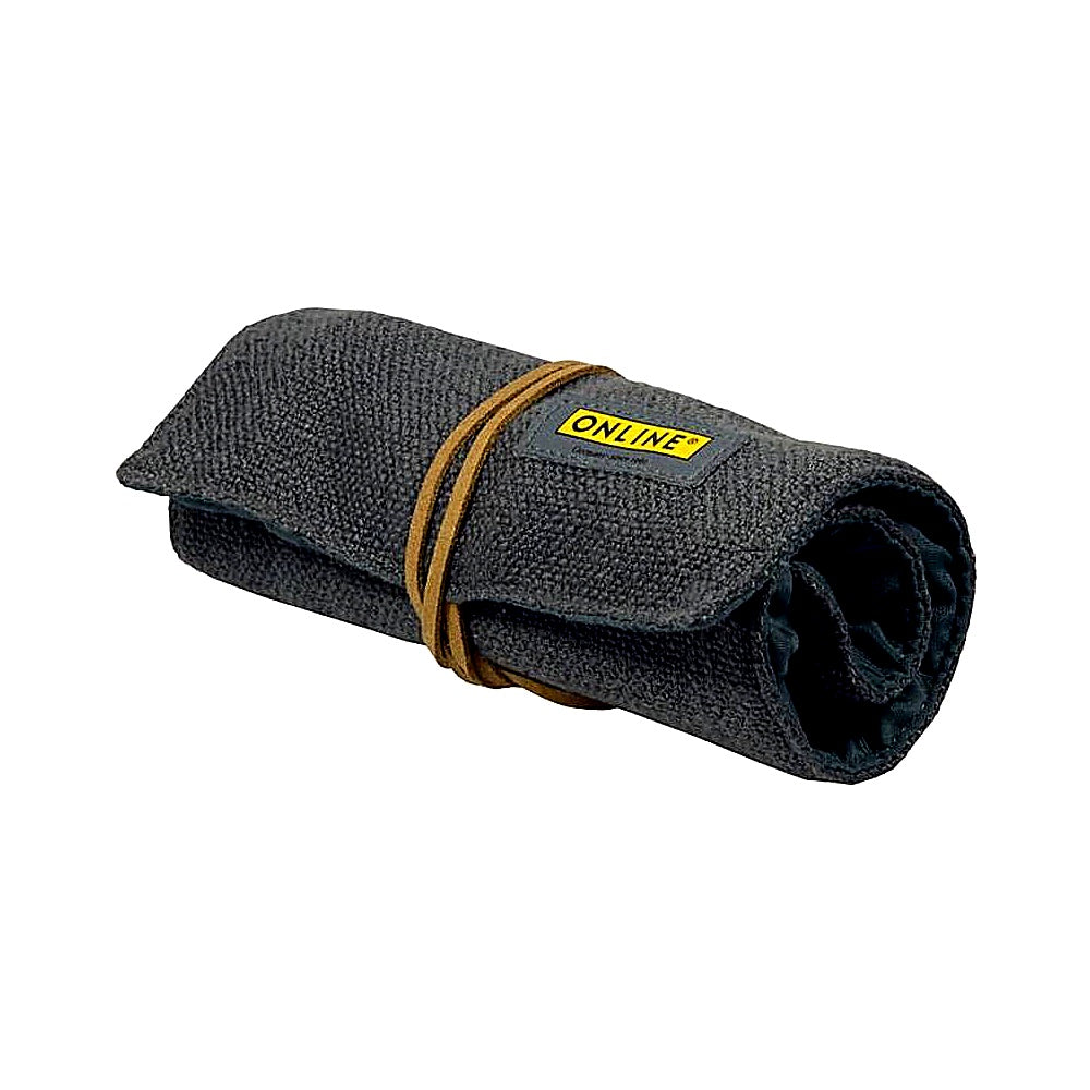 Online Inspiration Roll Pouch grau Stifteetui für Schule Uni Büro Aufbewahrung