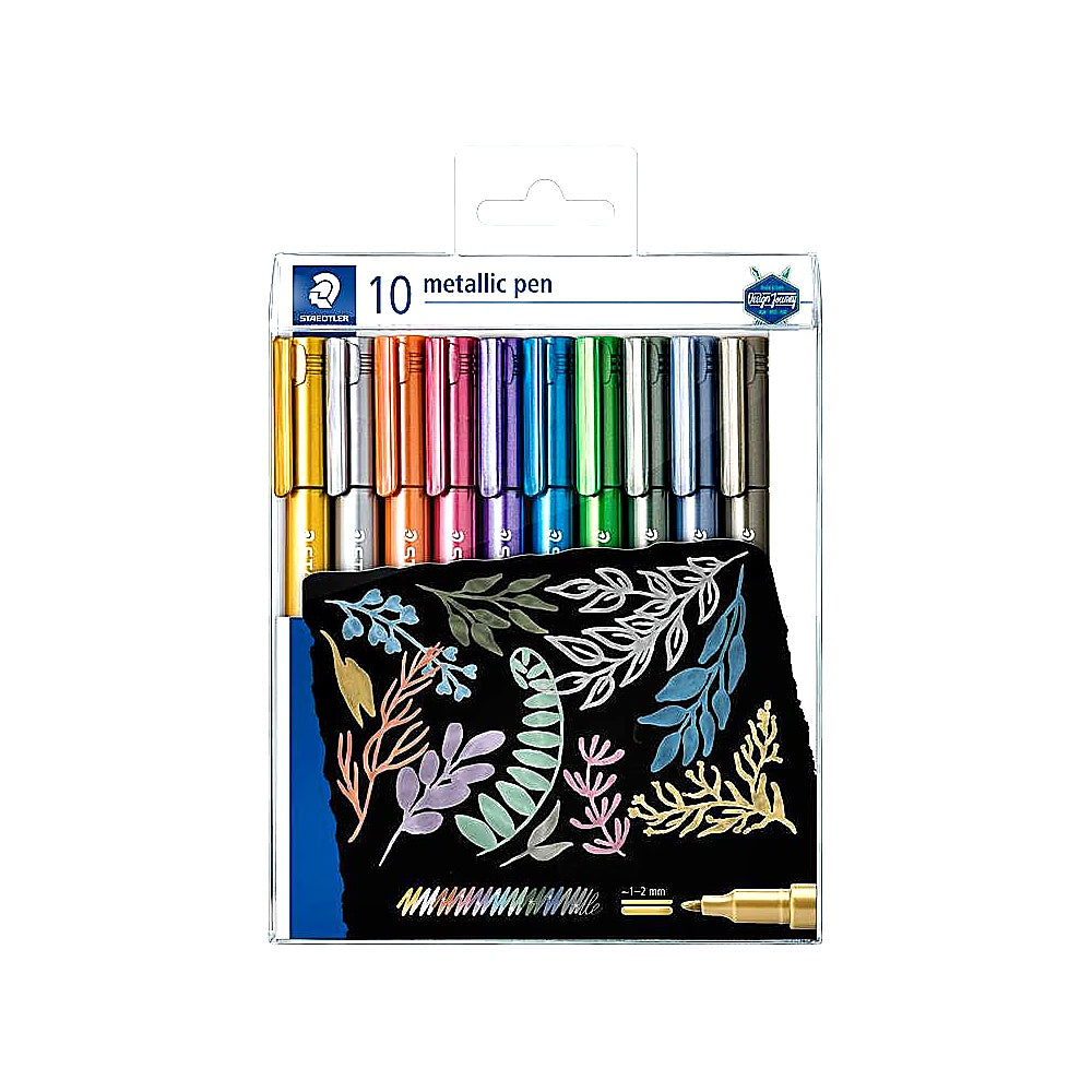 Staedtler Metallic Pen 10er Etui Metallic Stifte bunt