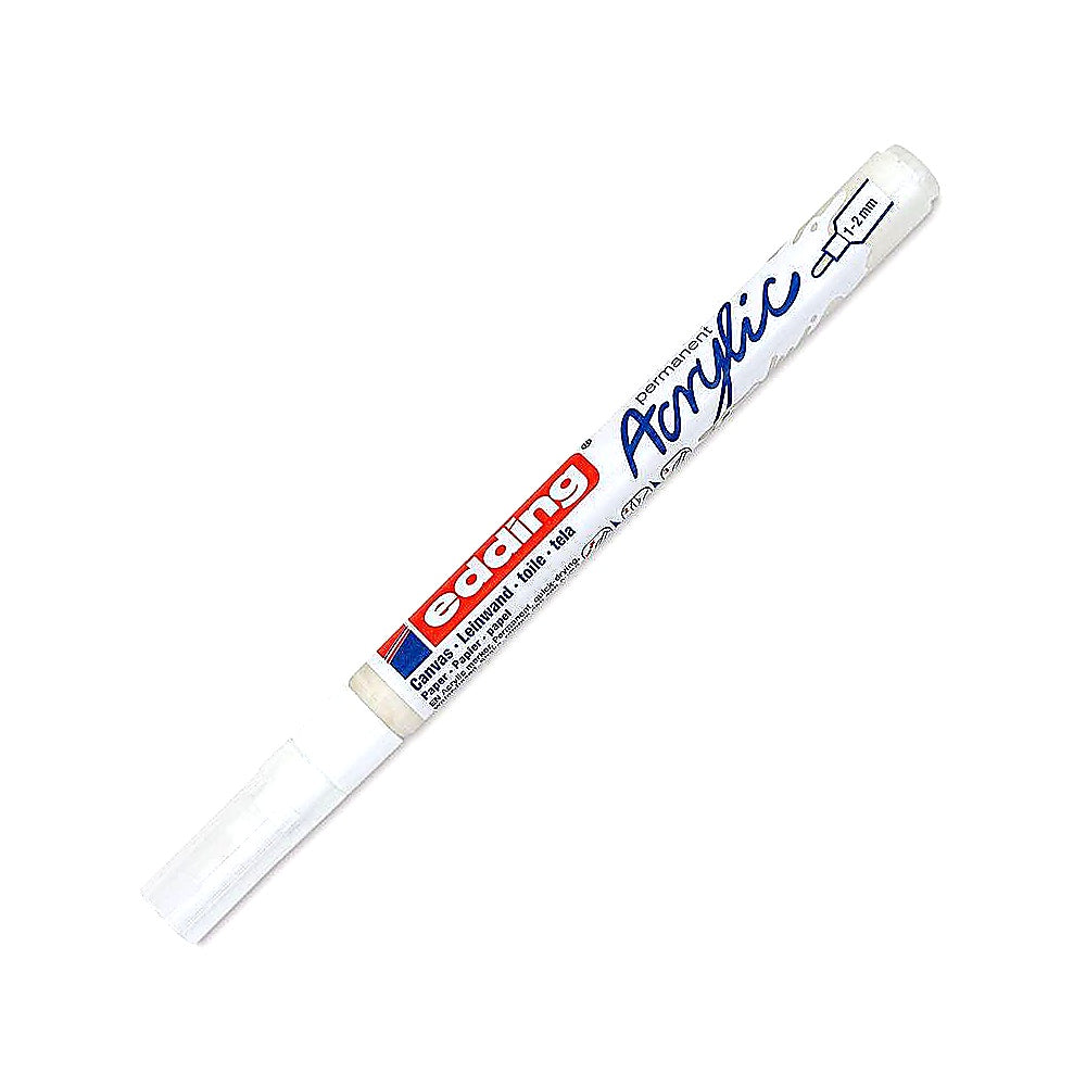 Edding 5300 Acrylmarker fein, Rundspitze 1–2 mm, wasserfest, Leinwand & Holz