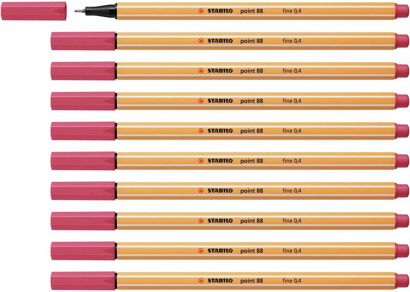 STABILO Fineliner point 88 10er Set verschiedene Farben