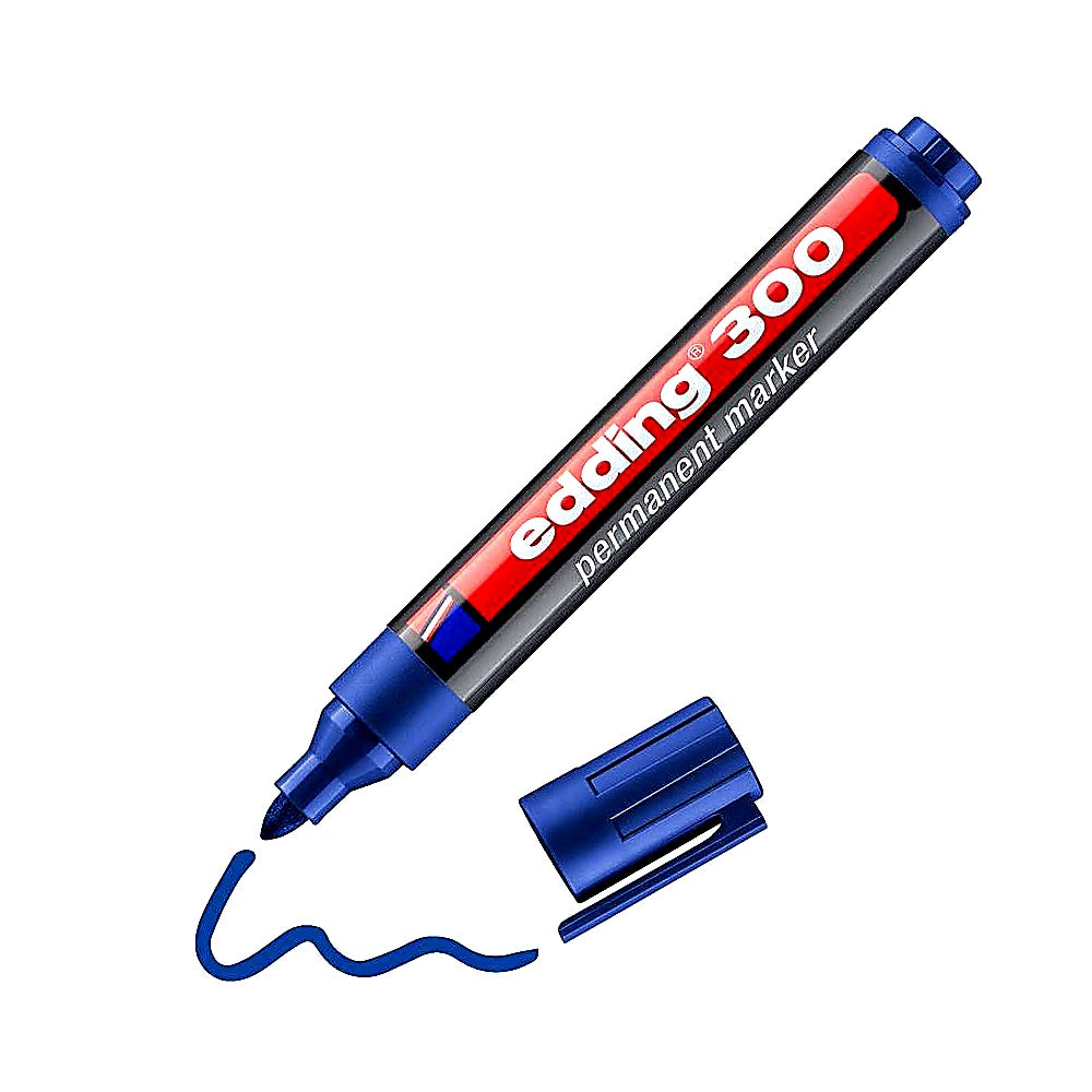 Edding 300 Permanentmarker, Rundspitze 1,5–3mm, wasserfest, schnelltrocknend