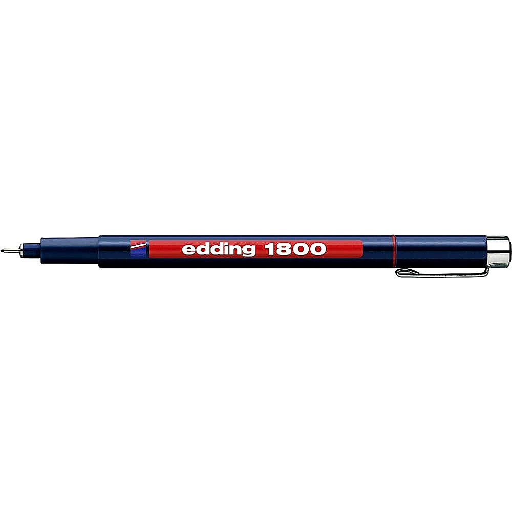Edding 1800 Präzisionsfeinschreiber 0,5mm, Fineliner Skizzen, Notizen