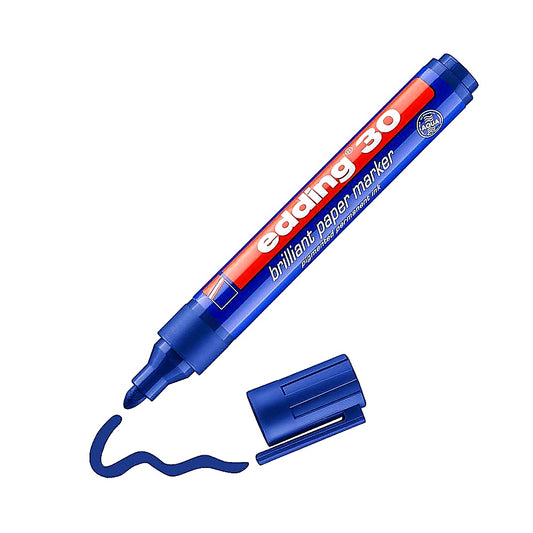 Edding 30 Brillant-Papiermarker, wasserfest, Rundspitze 1,5–3mm, Papiermarker