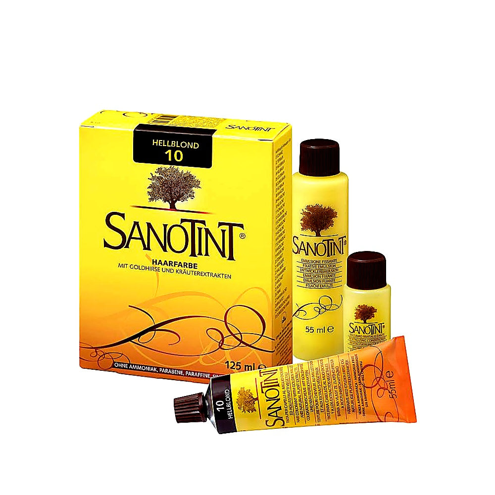 Sanotint Haarfarbe permanente Haarcoloration schonende Formel