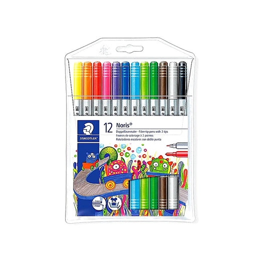 Staedtler Noris Club Doppelfasermaler 12er Etui doppelseitig